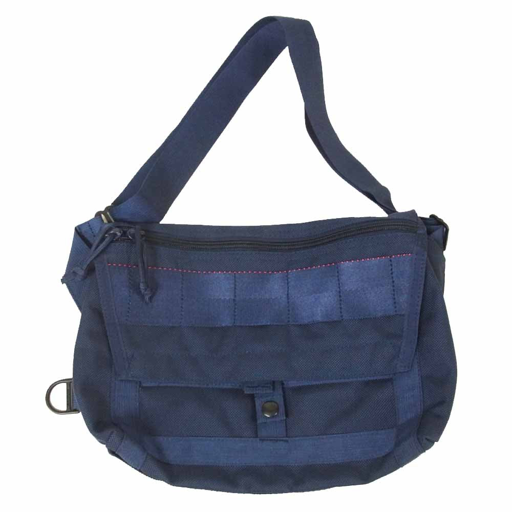 BRIEFING ブリーフィング BEAMS PLUS ビームス 別注 FLEET MESSENGER BAG メッセンジャー ショルダー バッグ ネイビー系【極上美品】【中古】