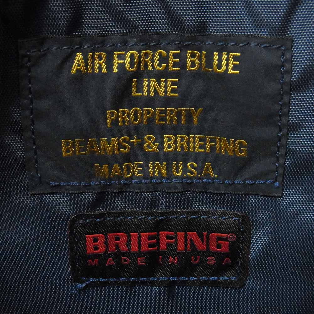 BRIEFING ブリーフィング BEAMS PLUS ビームス 別注 FLEET MESSENGER BAG メッセンジャー ショルダー バッグ ネイビー系【極上美品】【中古】