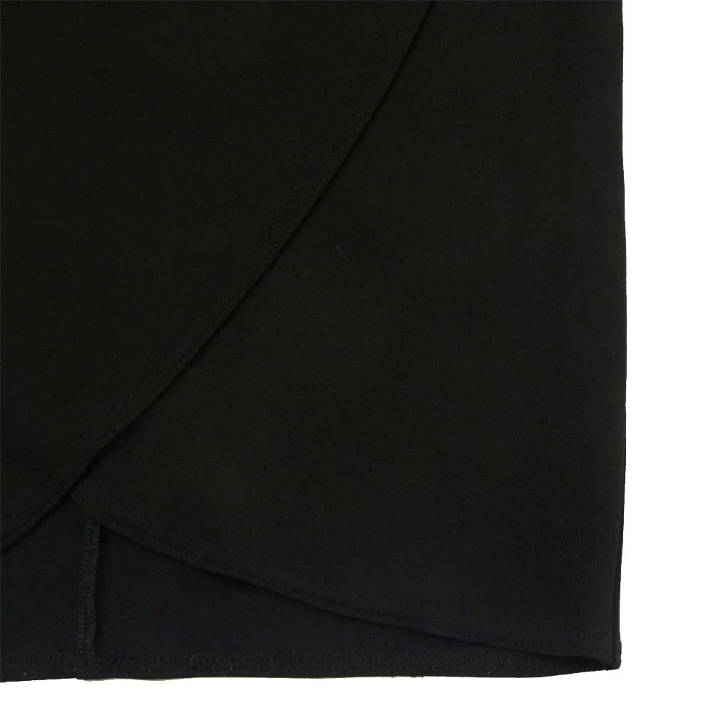 CELINE セリーヌ 国内正規品 ひざ丈 レーヨン スカート フランス製 ブラック系 38【中古】