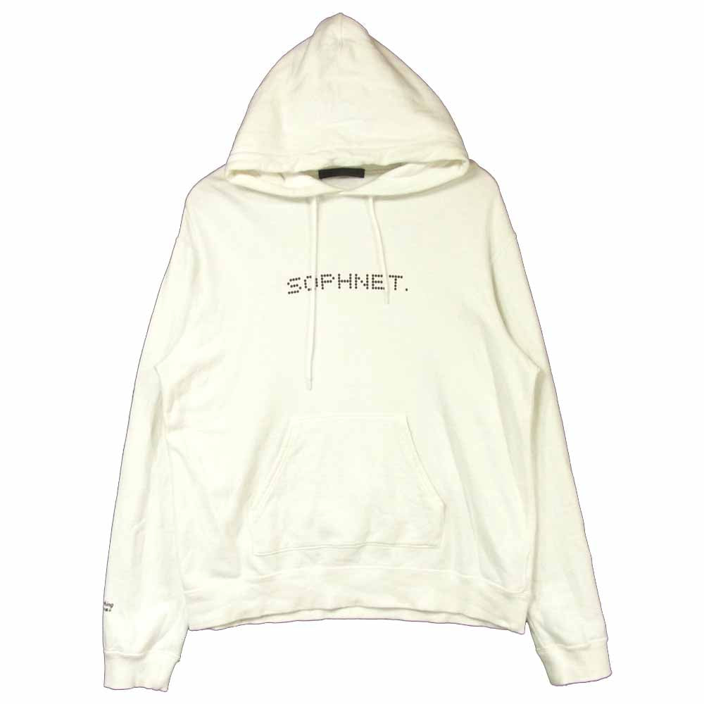 SOPHNET. ソフネット SOPH-189168 長袖 コットン プルオーバー パーカー 日本製 ホワイト系 M【中古】