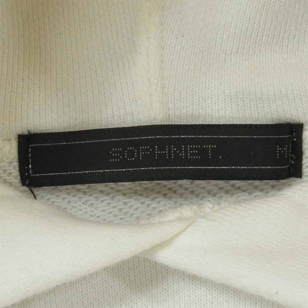 SOPHNET. ソフネット SOPH-189168 長袖 コットン プルオーバー パーカー 日本製 ホワイト系 M【中古】