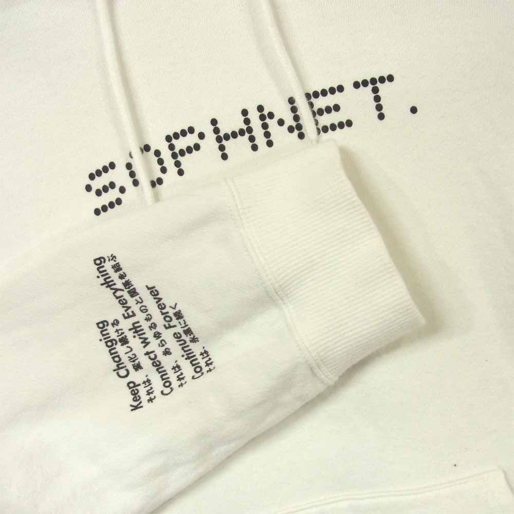 SOPHNET. ソフネット SOPH-189168 長袖 コットン プルオーバー パーカー 日本製 ホワイト系 M【中古】