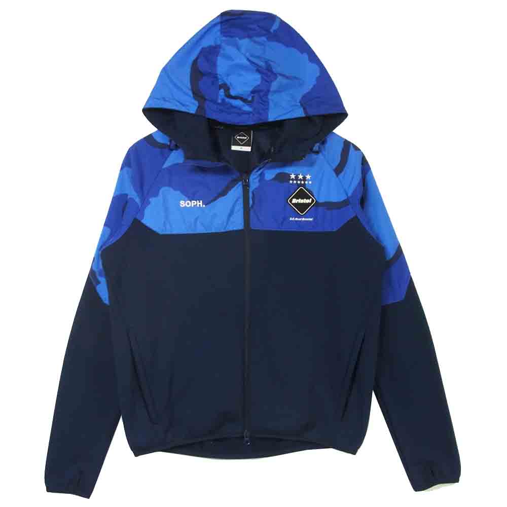F.C.R.B. エフシーアールビー 16AW FCRB-167017 VENTILATION HOODY ベンチレーション フーディ ブルー系 M【中古】