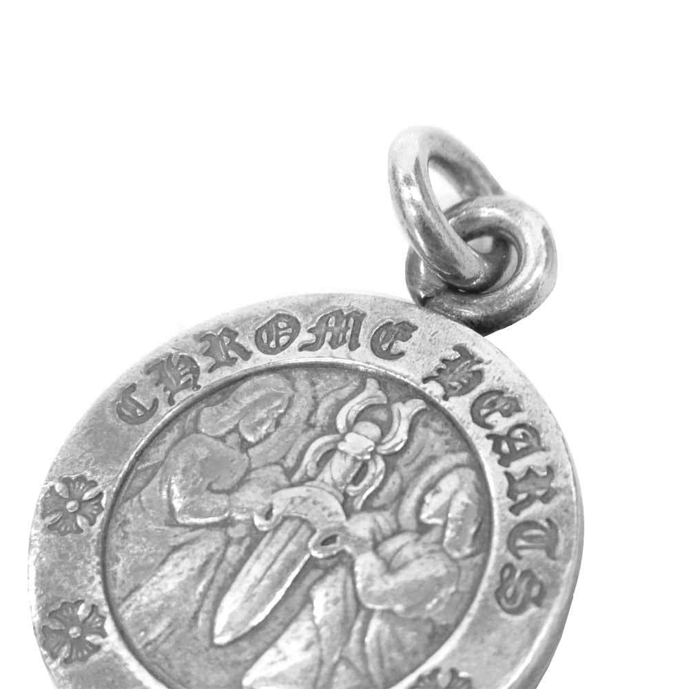 CHROME HEARTS クロムハーツ（原本無） エンゼル メダル チャーム シルバー系【中古】