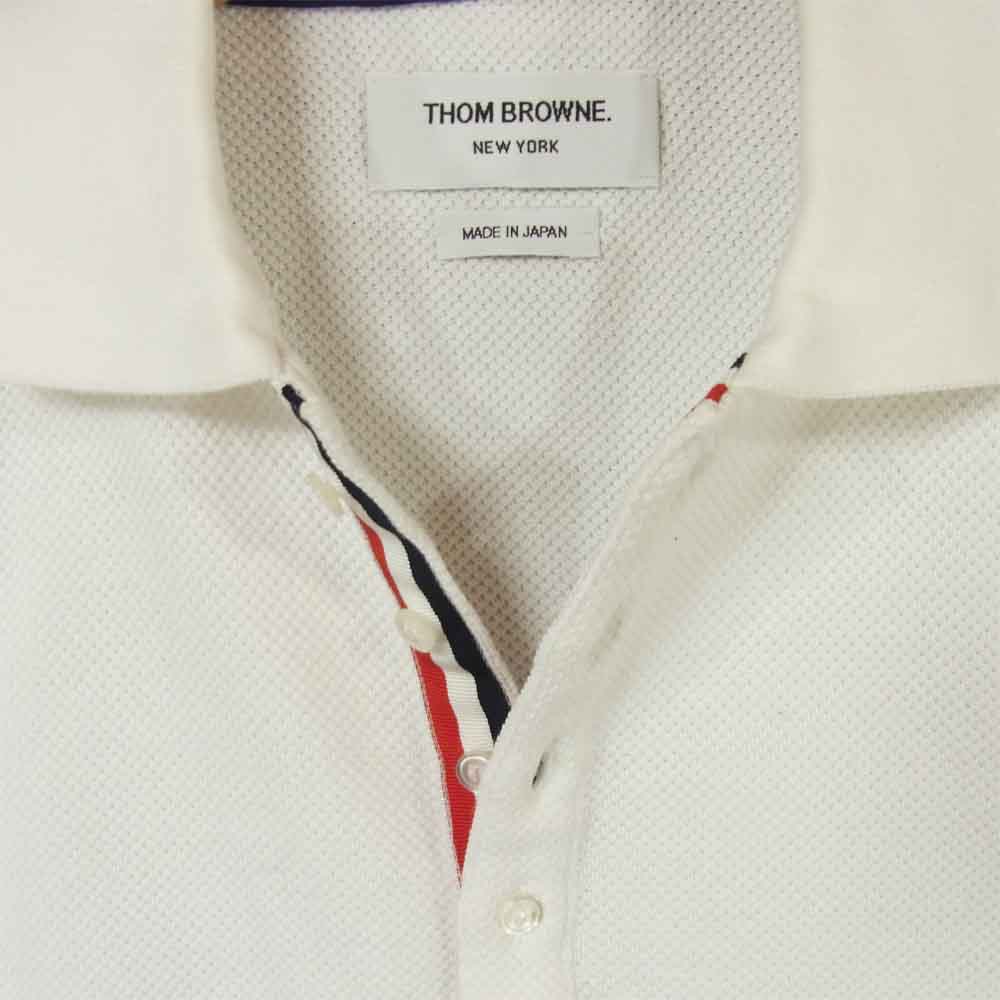 THOM BROWNE トムブラウン SHORT SLEEVE POLO コットン 半袖