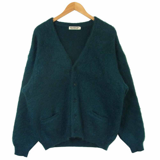 COOTIE クーティー 20AW Mohair Cardigan モヘア ウール カーディガン ターコイズ 日本製 グリーン系 M【中古】