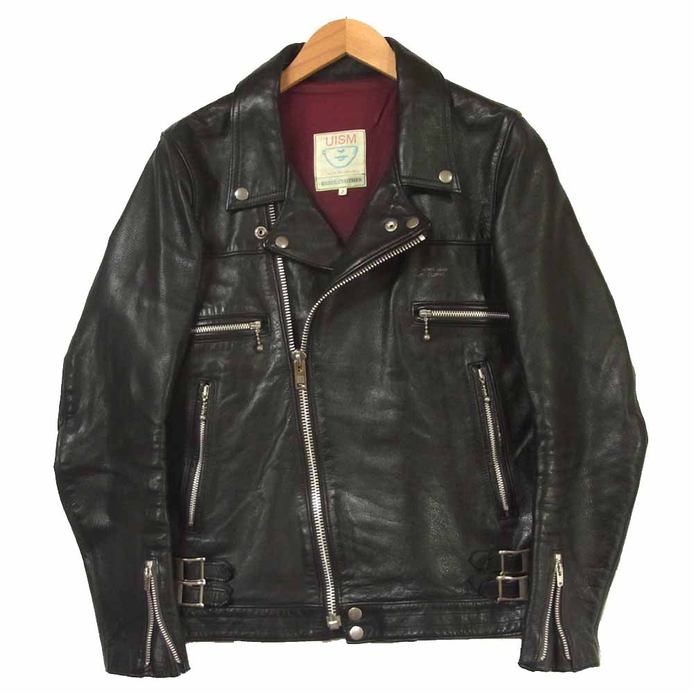 UNDERCOVER アンダーカバー 08AW B4210 UNDERCOVERISM ラムレザー ダブル ライダース ジャケット ブラック系 2【中古】