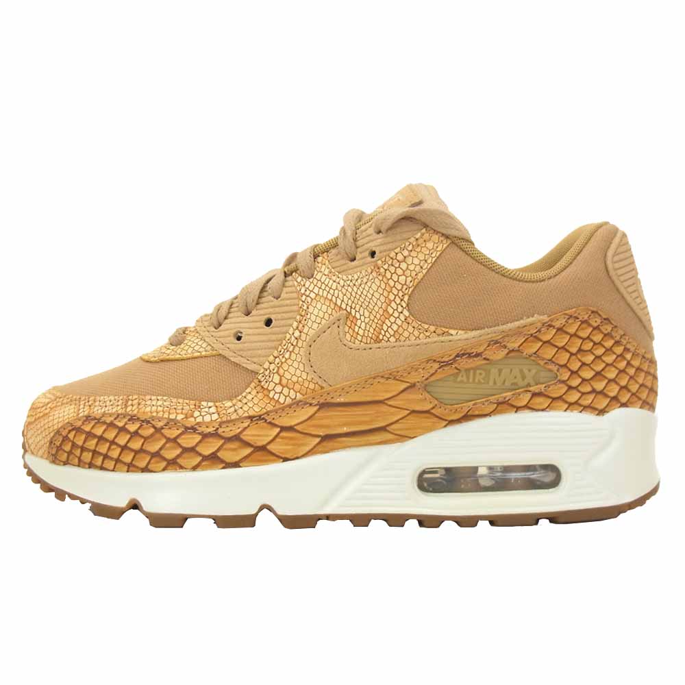 NIKE ナイキ AH8046-200 AIR MAX 90 PREMIUM LTR エアマックス 90 プレミアム レザー バケッタタン ベージュ系 24.5cm【新古品】【未使用】【中古】