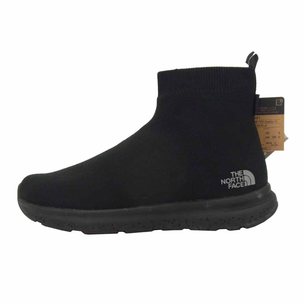 THE NORTH FACE ノースフェイス NF51997 Velocity Knit Mid GORE-TEX Invisible Fit ベロシティニットミッドゴアテックスインビジブルフィット ブラック系 24cm【新古品】【未使用】【中古】