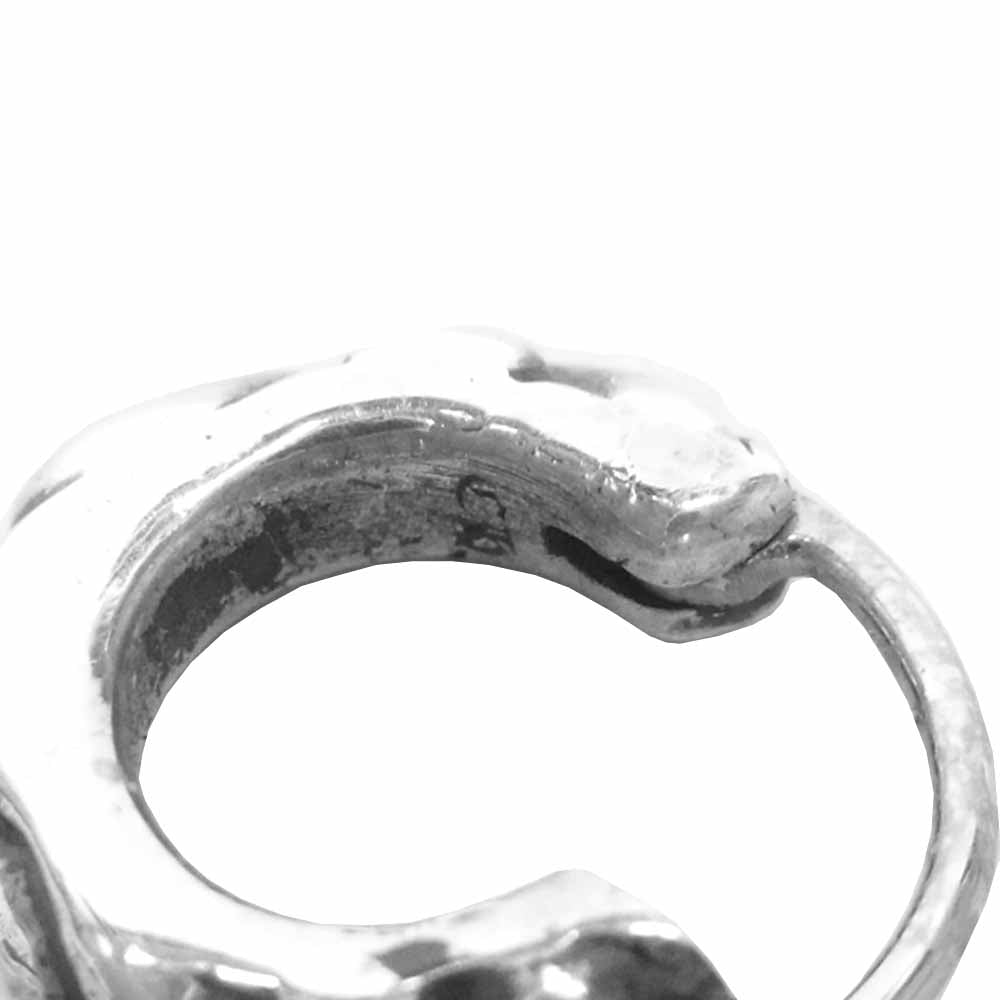 CHROME HEARTS クロムハーツ（原本有） Tiny Scroll Hoop タイニー スクロール フープ ピアス シルバー系【中古】
