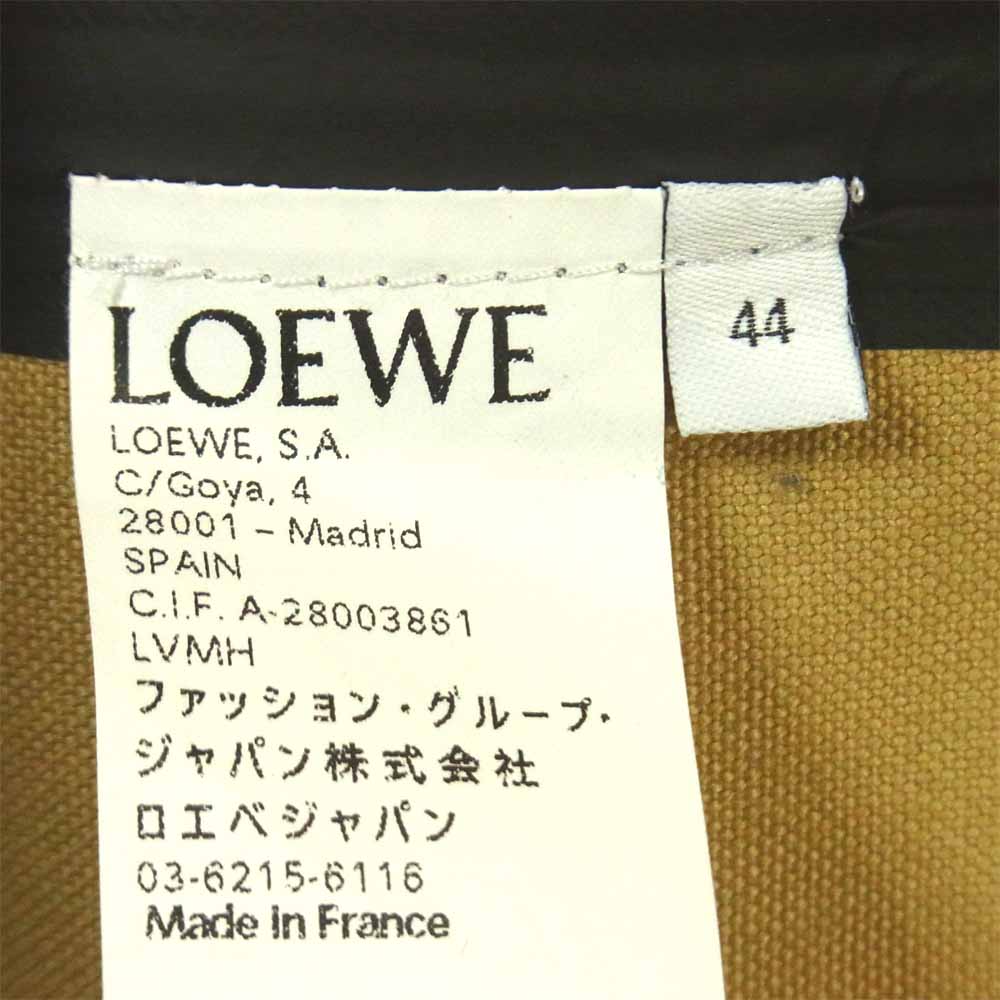 LOEWE ロエベ Eye Nature コットン マウンテン パーカー フランス製 ベージュ系 44【中古】