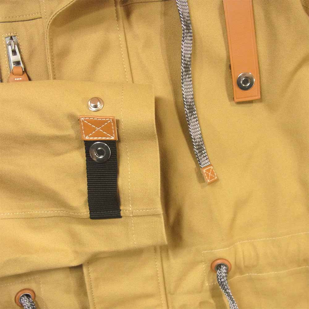 LOEWE ロエベ Eye Nature コットン マウンテン パーカー フランス製 ベージュ系 44【中古】