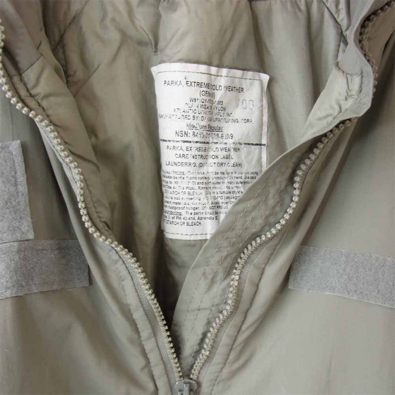 エクワックス 米軍 U.S.ARMY LEVEL7 GEN3 PRIMALOFT JACKET Midium-Regular プリマロフト ジャケット カーキ系 M【中古】