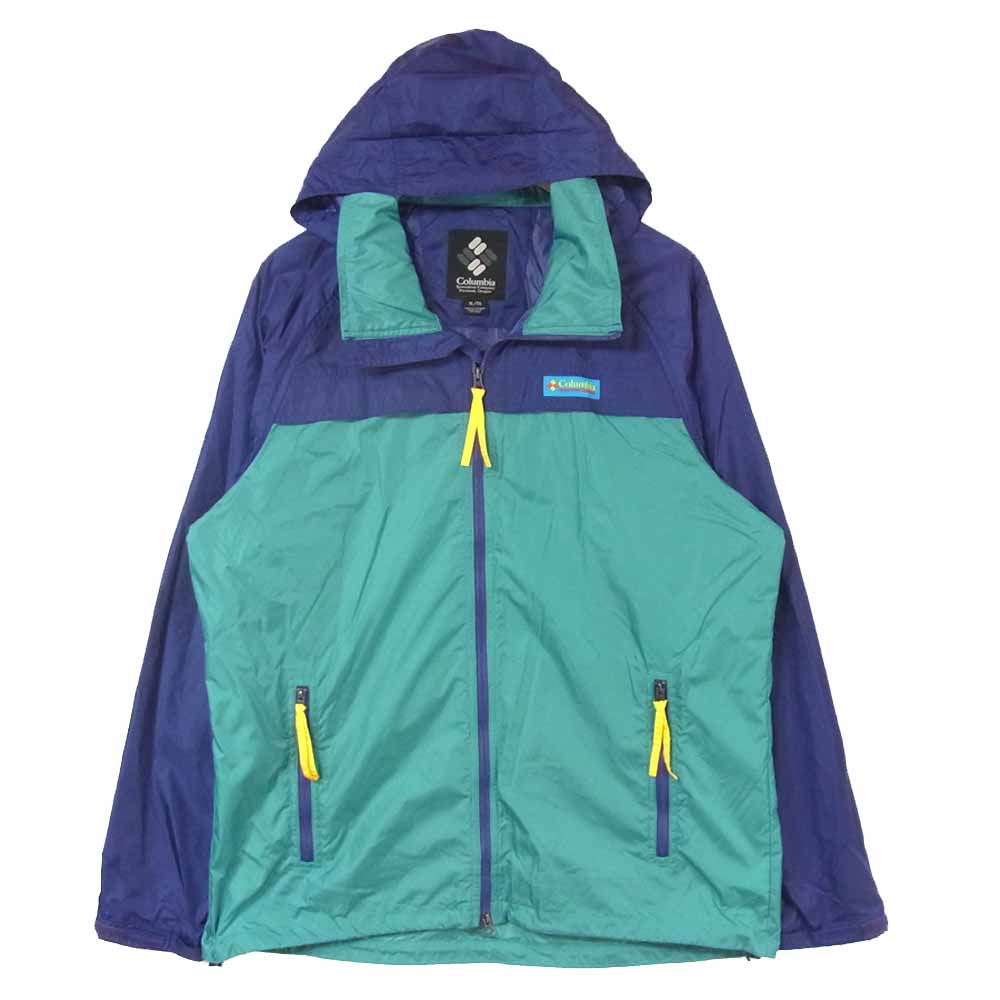 Columbia コロンビア PM3381 ソートゥース ジャケット ナイロン ベトナム製 パープル系 ライトブルー系 XL【中古】