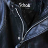schott ショット HOODED RIDERS JACKET フーデッド ライダース ジャケット ブラック系 S【中古】