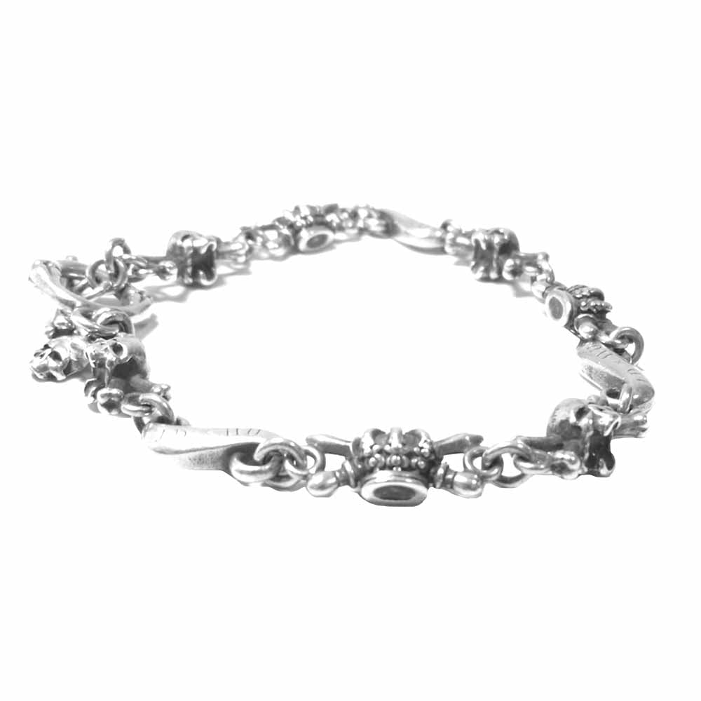 Justin Davis ジャスティンデイビス SBJ552 DOUBLE CROSS Bracelet ダブル クロス ブレスレット シルバー系【中古】