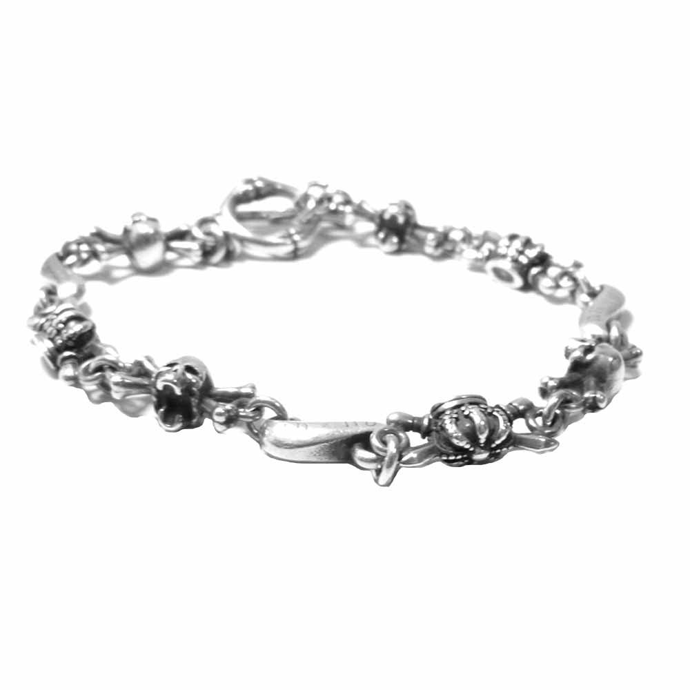 Justin Davis ジャスティンデイビス SBJ552 DOUBLE CROSS Bracelet ダブル クロス ブレスレット シルバー系【中古】