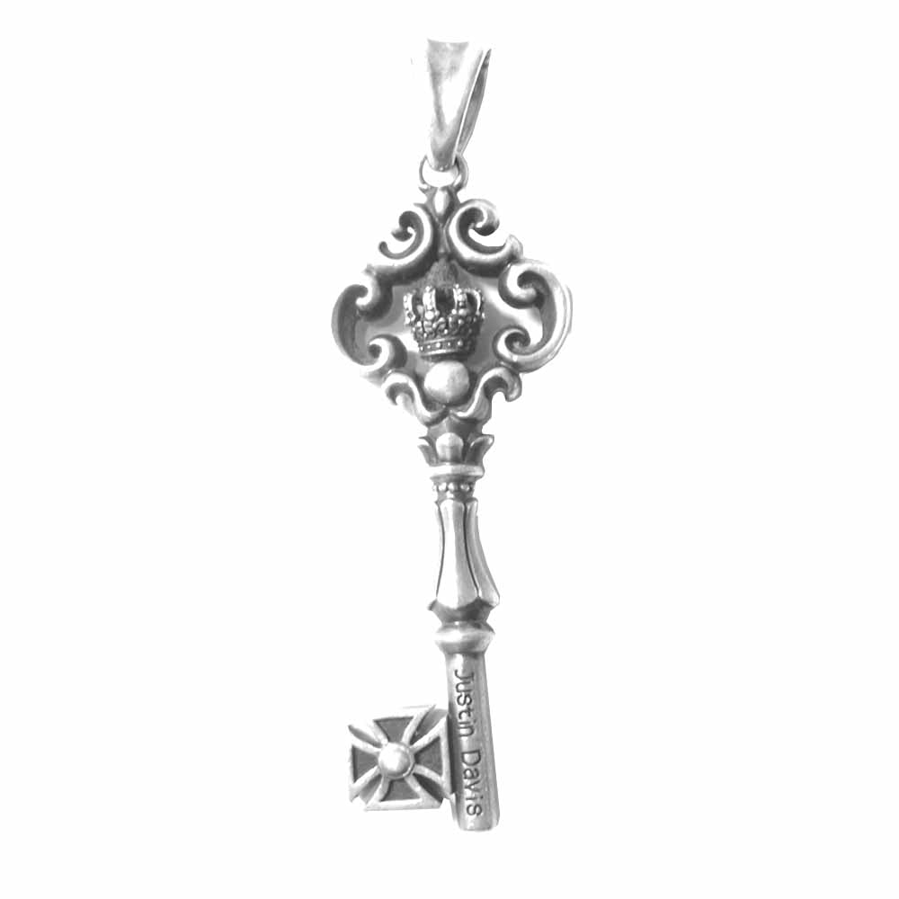 Justin Davis ジャスティンデイビス SPJ182 CREATION KEY PENDANT クリエイション キー ペンダント シルバー系【中古】