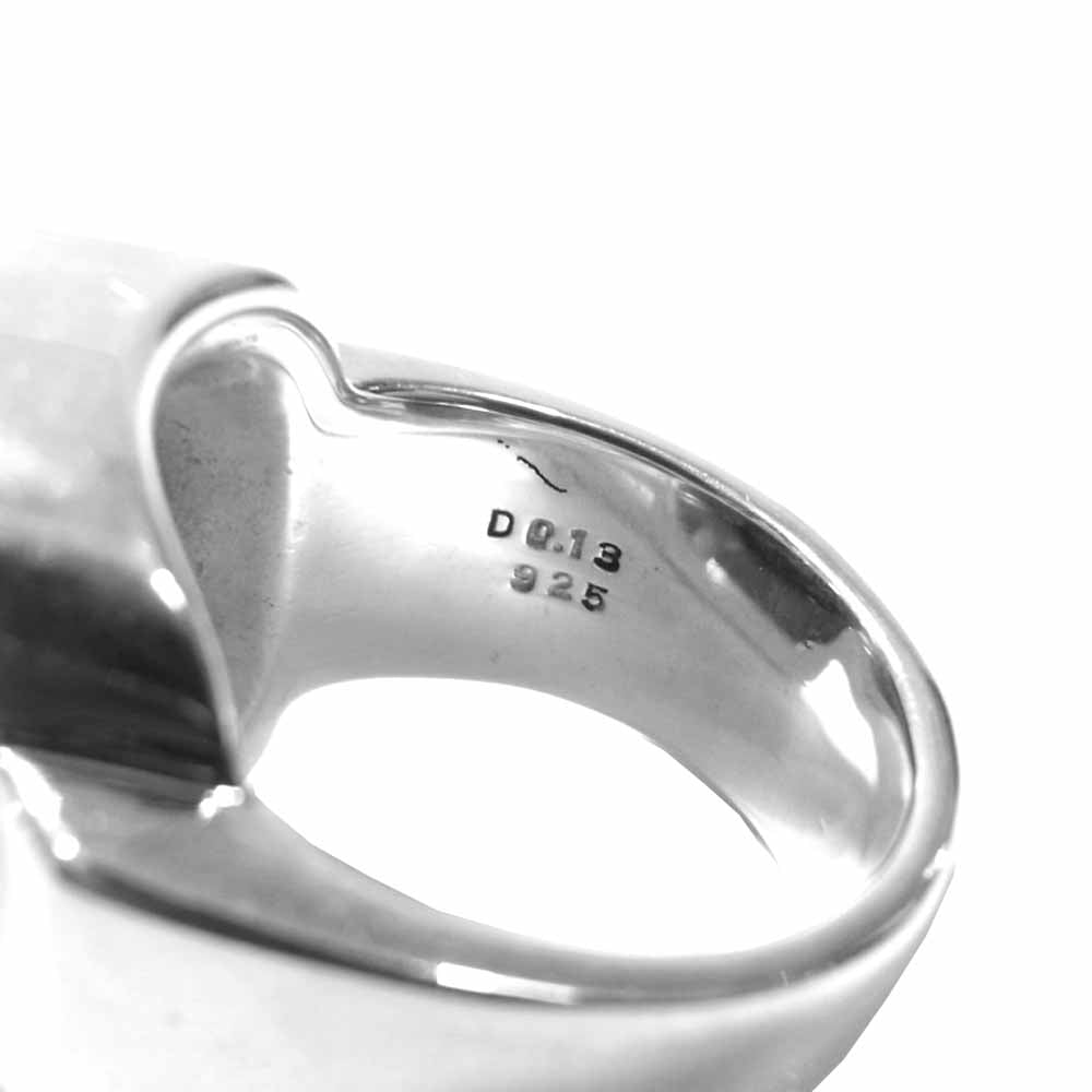 Justin Davis ジャスティンデイビス SRJ100 EMINEM RING エミネム リング シルバー系 18【中古】