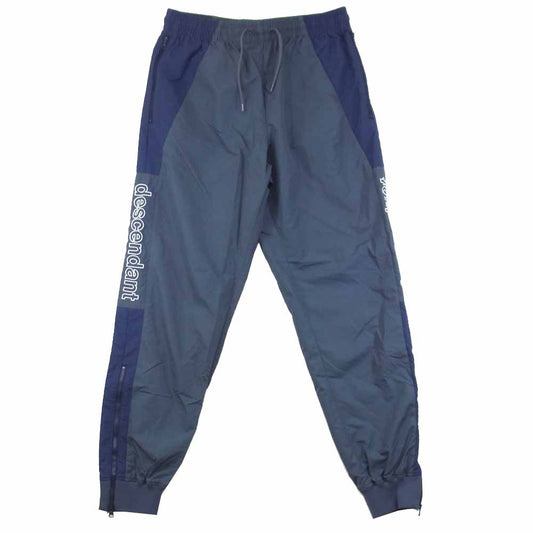 DESCENDANT ディセンダント TERRACE NYLON PANTS ロゴ 2トーン ナイロン トラック パンツ グレー系 2【中古】