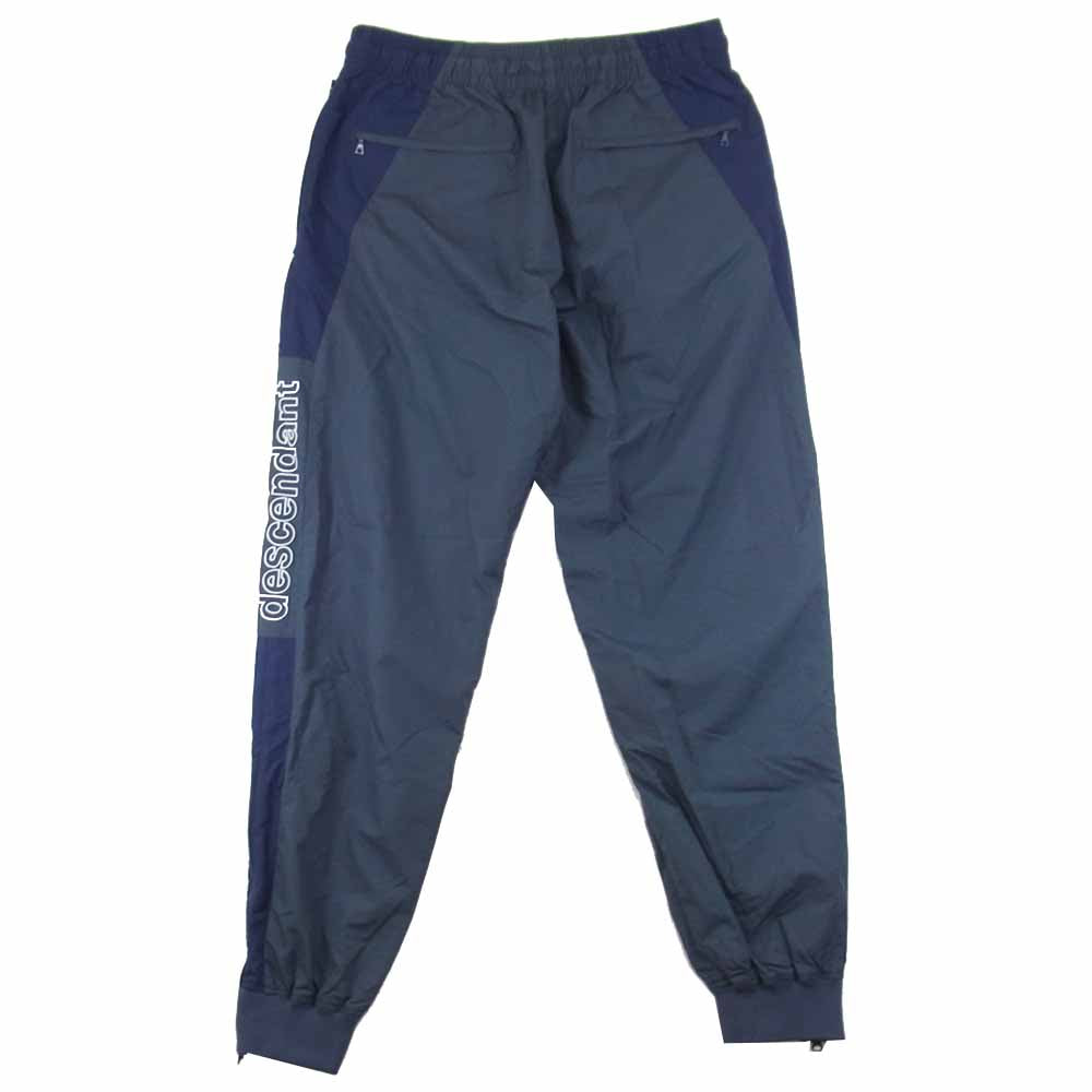 DESCENDANT ディセンダント TERRACE NYLON PANTS ロゴ 2トーン ナイロン トラック パンツ グレー系 2【中古】