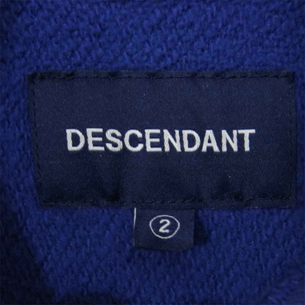 DESCENDANT ディセンダント 19AW SLATERS HOODED SWEATSHIRT スウェット パーカー パープル系 2【中古】