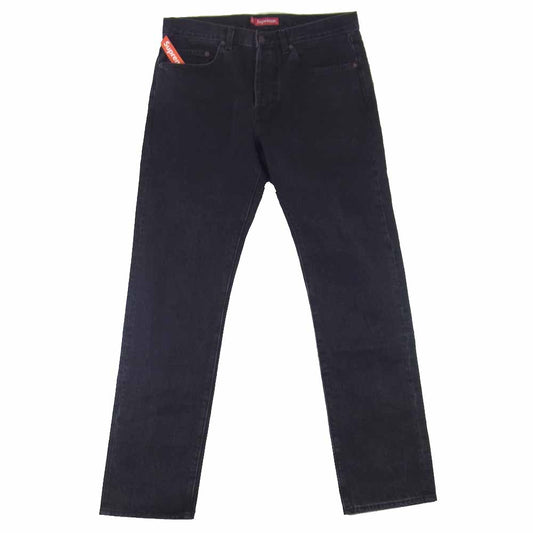 Supreme シュプリーム Stone Washed Black Slim Jean ストーンウォッシュ ブラック スリム ジーンズ ブラック系 32【美品】【中古】