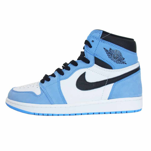 NIKE ナイキ 555088-134 AIR JORDAN 1 RETRO HIGH OG OG UNIVERSITY BLUE エアジョーダン 1 レトロ ハイ ユニバーシティ ブルー ライトブルー系 ブラック系 28cm【新古品】【未使用】【中古】