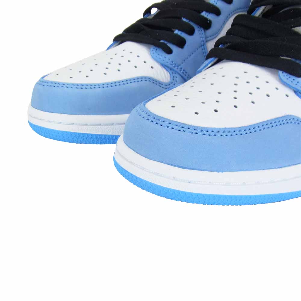 NIKE ナイキ 555088-134 AIR JORDAN 1 RETRO HIGH OG OG UNIVERSITY BLUE エアジョーダン 1 レトロ ハイ ユニバーシティ ブルー ライトブルー系 ブラック系 28cm【新古品】【未使用】【中古】