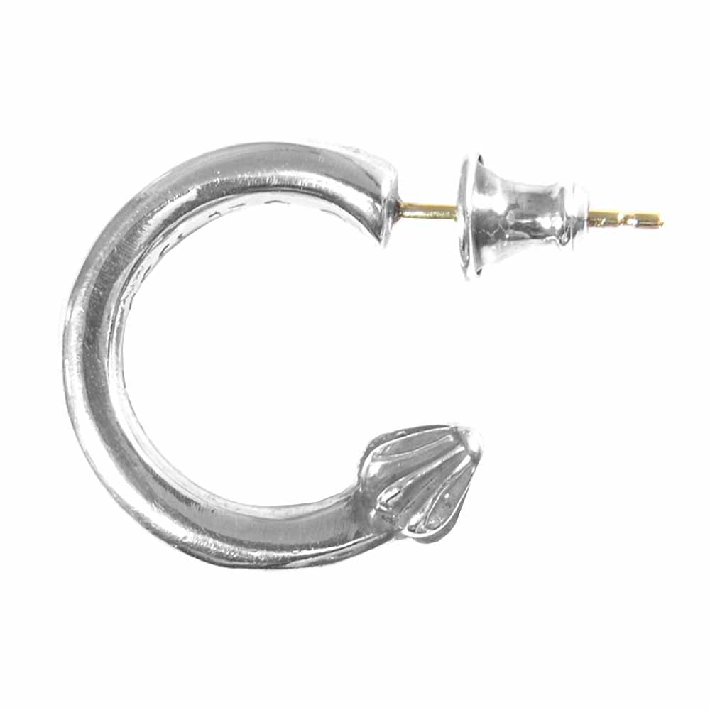 CHROME HEARTS クロムハーツ（原本無） プレーン フープ ピアス シルバー系【中古】