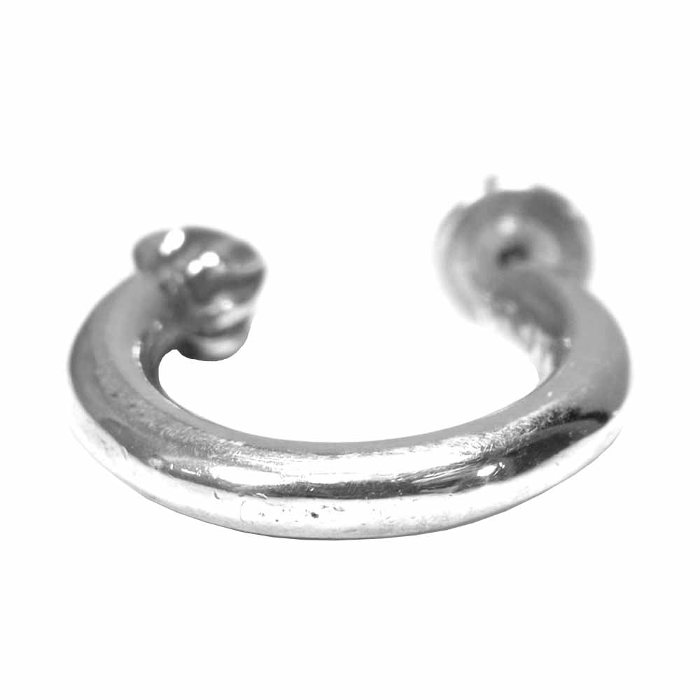 CHROME HEARTS クロムハーツ（原本無） プレーン フープ ピアス シルバー系【中古】