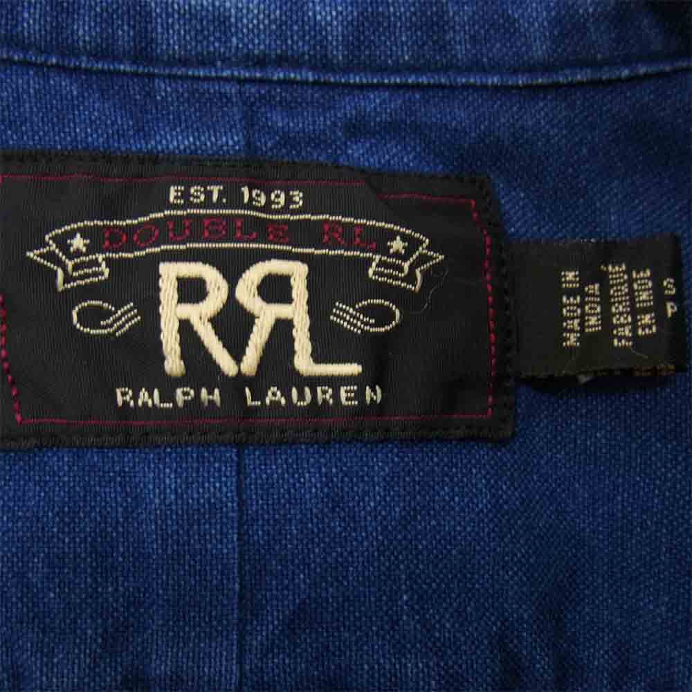 RRL ダブルアールエル INDIGO BD L/S SHIRTS インディゴ 長袖 シャツ ブルー系 170/92A【中古】