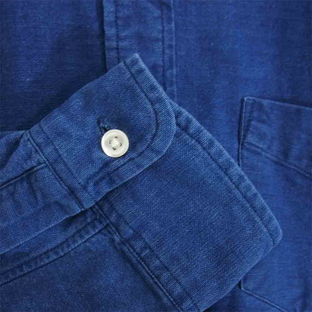 RRL ダブルアールエル INDIGO BD L/S SHIRTS インディゴ 長袖 シャツ ブルー系 170/92A【中古】