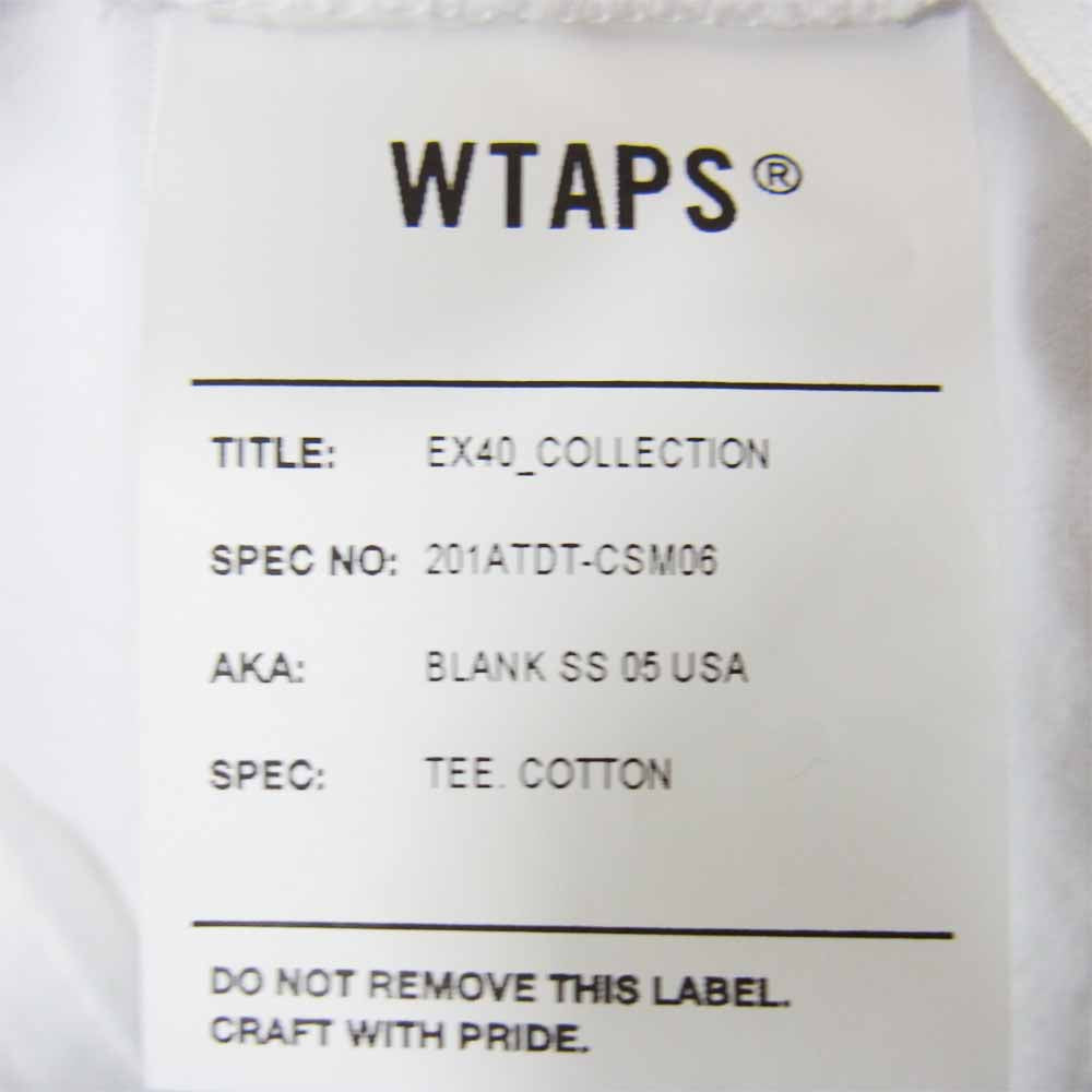 WTAPS ダブルタップス BLANK SS 05 USA TEE Tシャツ  ホワイト系 02【中古】