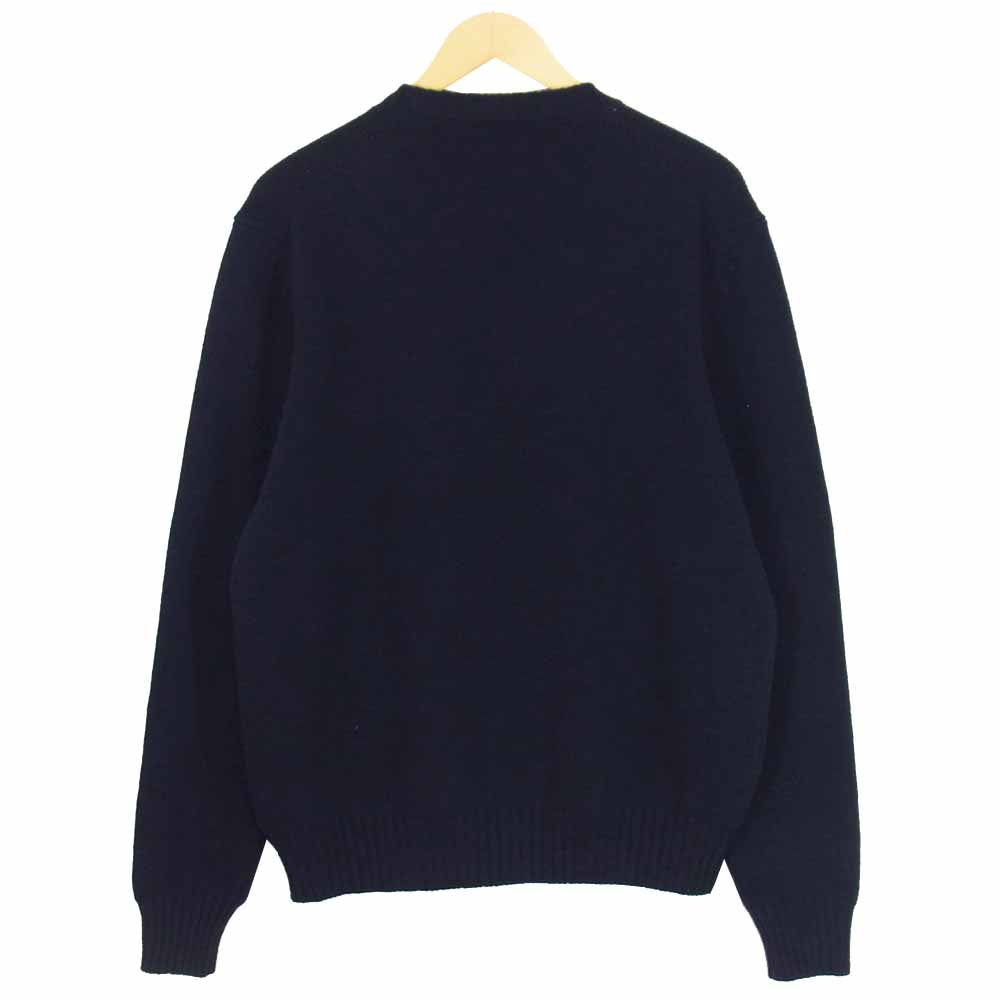 DIOR HOMME ディオールオム × ジュディ ブレイム JUDY BLAME 20AW 013M602BT213 ロゴ刺? ニット ネイビー系 L【美品】【中古】