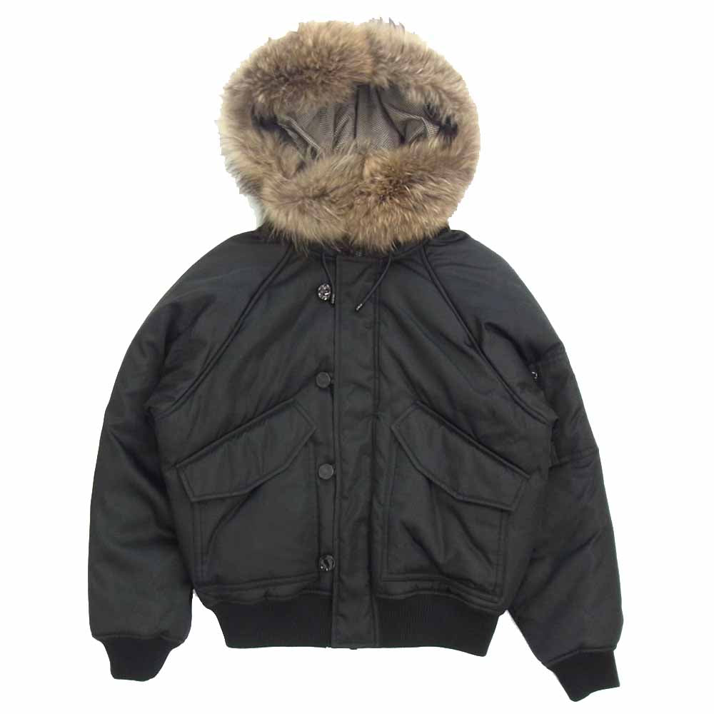 LOUIS VUITTON ルイ・ヴィトン × NIGO 国内正規品 20AW 1A81P8 エンブロイダリー LV マウンテン アビエイター ブルゾン ブラック系 52【美品】【中古】