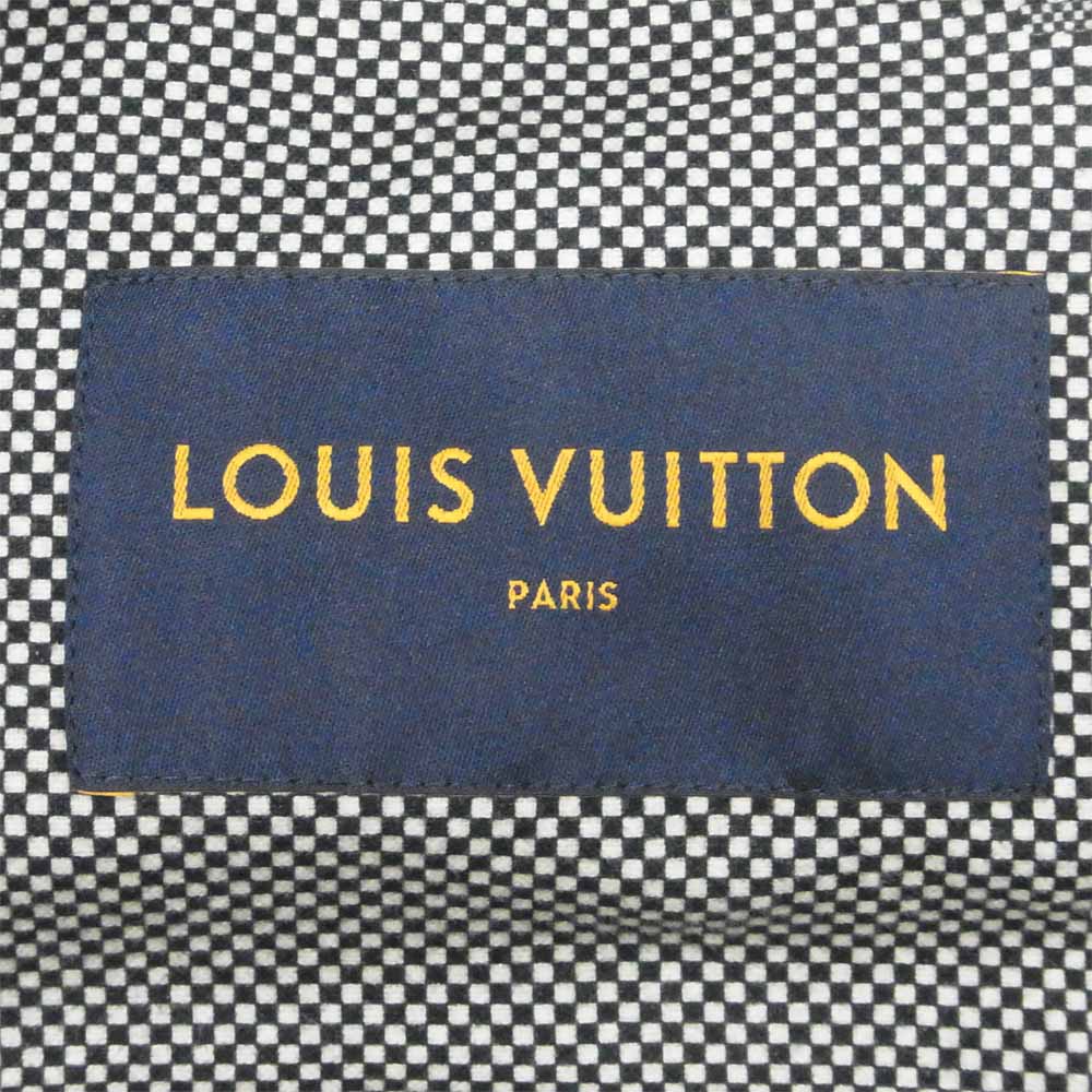 LOUIS VUITTON ルイ・ヴィトン × NIGO 国内正規品 20AW 1A81P8 エンブロイダリー LV マウンテン アビエイター ブルゾン ブラック系 52【美品】【中古】