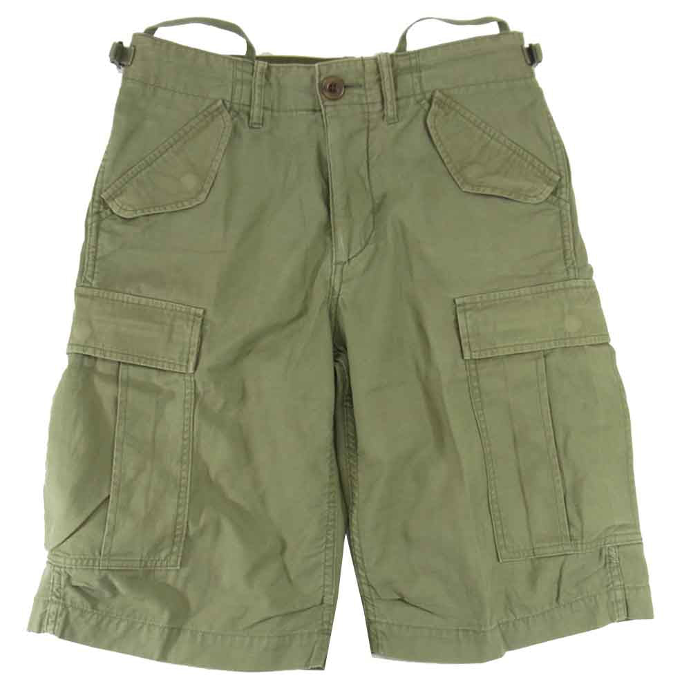Nigel Cabourn ナイジェルケーボン ミニタリー カーゴ ショートパンツ カーキ系 30【中古】
