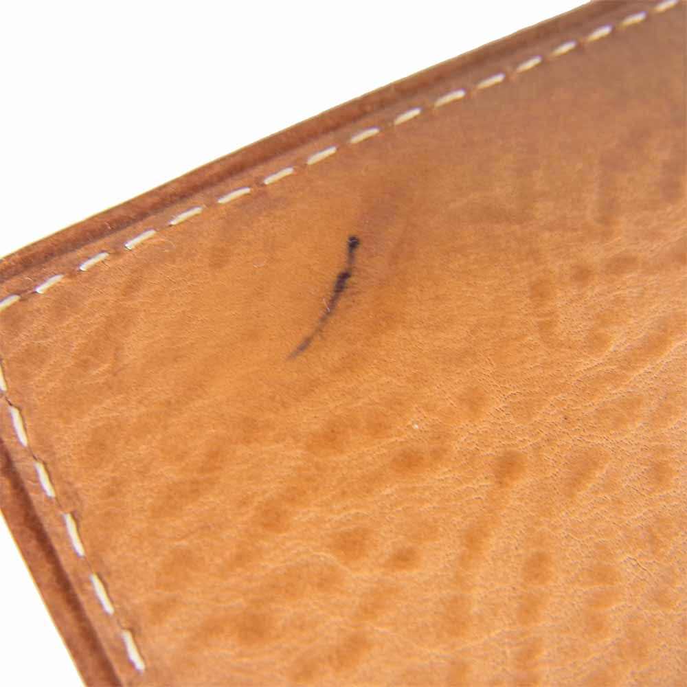 GANZO ガンゾ THIN BRIDLE シンブライドル 二層式 カードケース ネイビー系【中古】