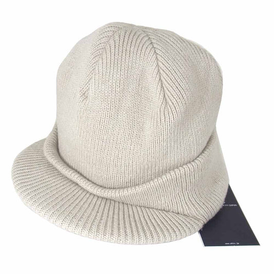 whiz ウィズ WL-H-48 LIMITED リミテッド BRIM CAP ニット キャップ ビーニー ベージュ系 FREE【新古品】【未使用】【中古】