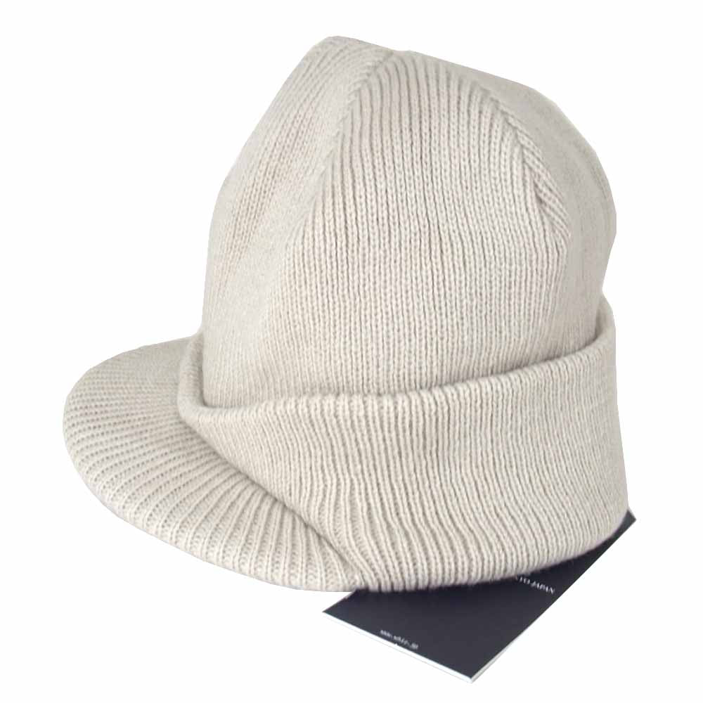 whiz ウィズ WL-H-48 LIMITED リミテッド BRIM CAP ニット キャップ ビーニー ベージュ系 FREE【新古品】【未使用】【中古】