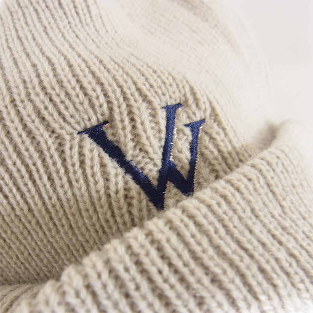 whiz ウィズ WL-H-48 LIMITED リミテッド BRIM CAP ニット キャップ ビーニー ベージュ系 FREE【新古品】【未使用】【中古】