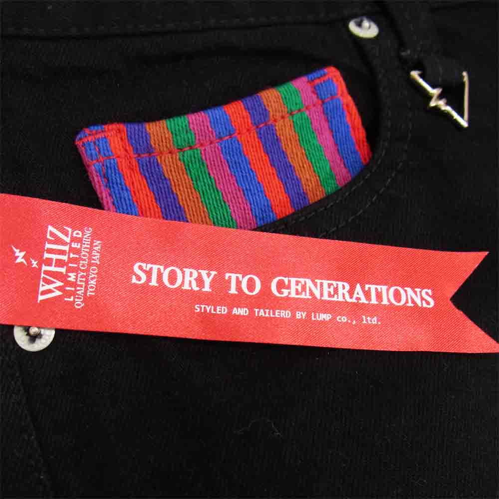whiz ウィズ WL-P-110 LIMITED リミテッド 5P DENIM PANTS デニム パンツ ブラック系 34【新古品】【未使用】【中古】