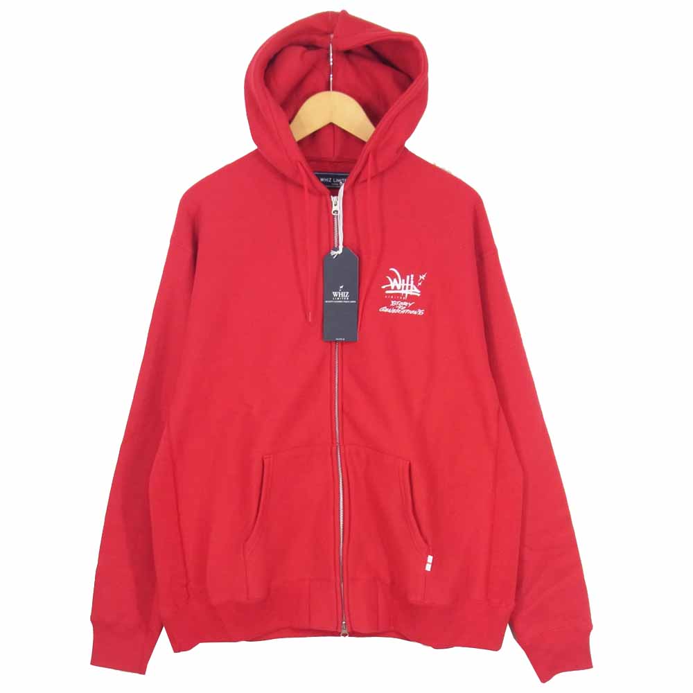 whiz ウィズ WL-C-225 LIMITED リミテッド ZIP HOODIE ジップ フーディー パーカー レッド系 L【新古品】【未使用】【中古】