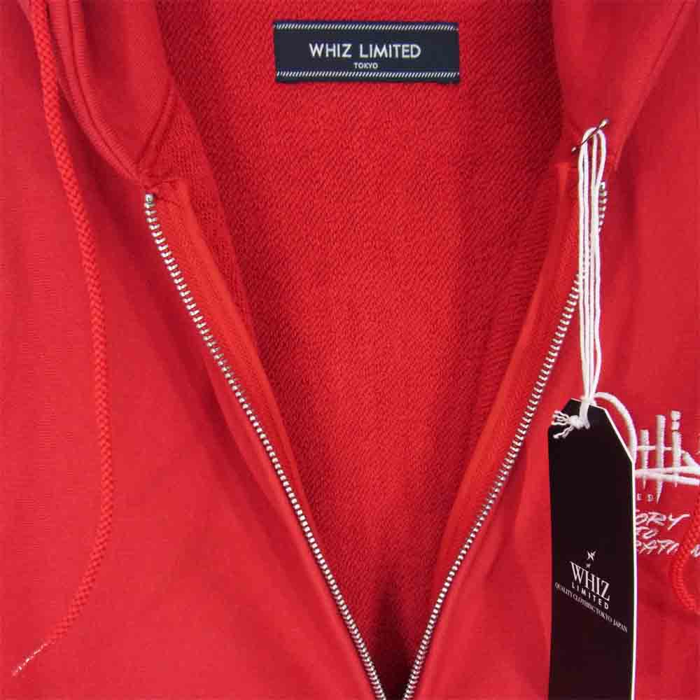 whiz ウィズ WL-C-225 LIMITED リミテッド ZIP HOODIE ジップ フーディー パーカー レッド系 L【新古品】【未使用】【中古】