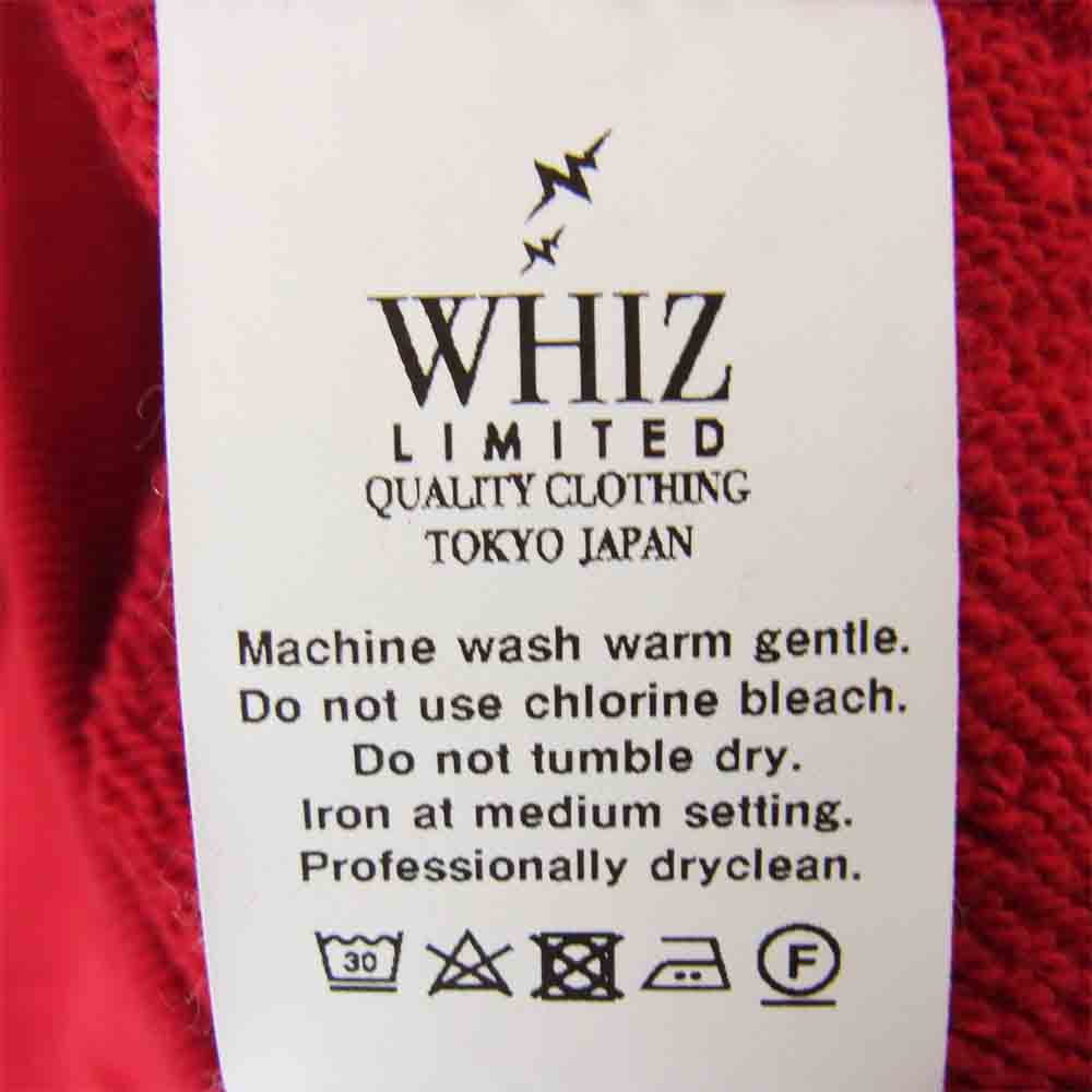 whiz ウィズ WL-C-225 LIMITED リミテッド ZIP HOODIE ジップ フーディー パーカー レッド系 L【新古品】【未使用】【中古】