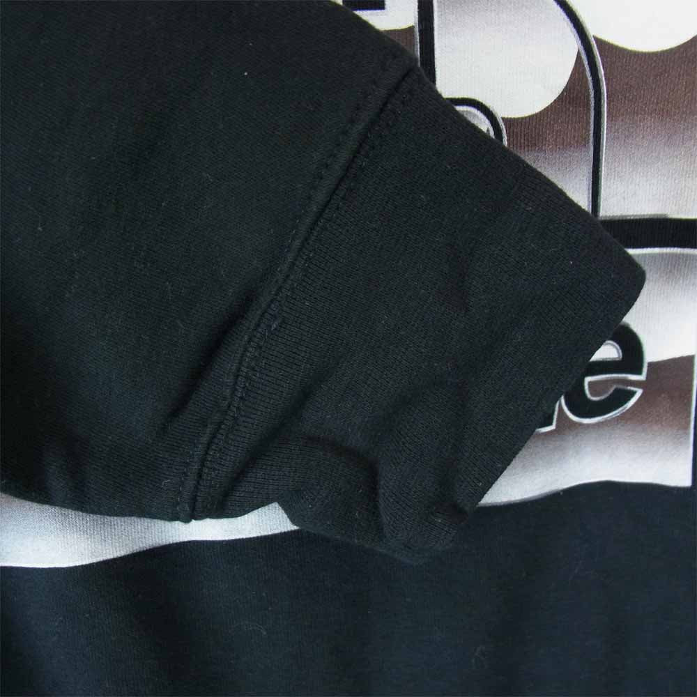 Supreme シュプリーム × ノースフェイス THE NORTH FACE 18SS NT11807I Metallic Logo Hooded Sweatshirt メタリックロゴ パーカー ブラック系 L【中古】