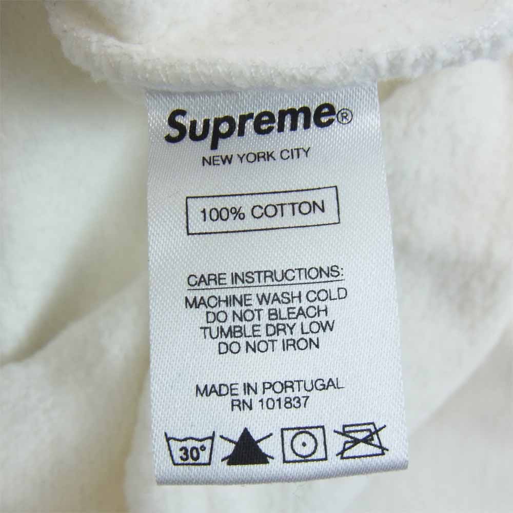 Supreme シュプリーム × コムデギャルソン COMME des GARCONS SHIRT 18AW Split Box Logo Hooded Sweatshirt スプリット ボックスロゴ パーカー ホワイト系 M【美品】【中古】