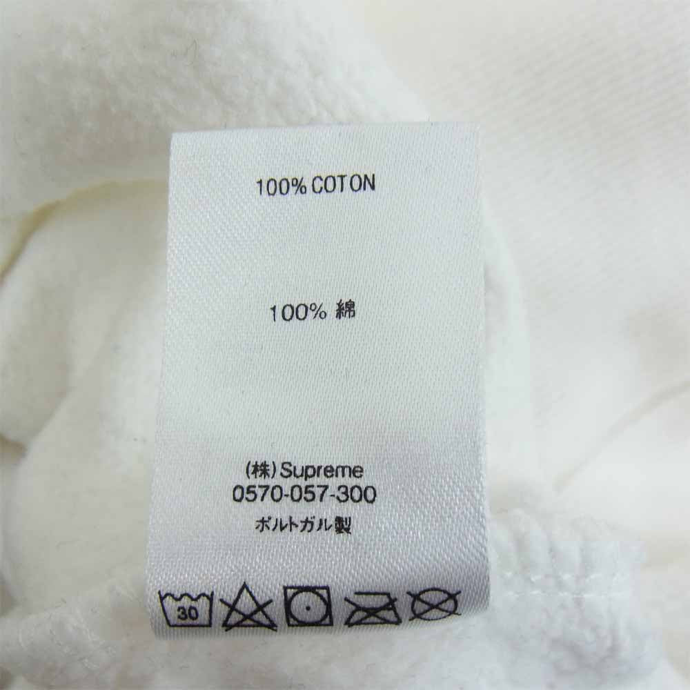 Supreme シュプリーム × コムデギャルソン COMME des GARCONS SHIRT 18AW Split Box Logo Hooded Sweatshirt スプリット ボックスロゴ パーカー ホワイト系 M【美品】【中古】