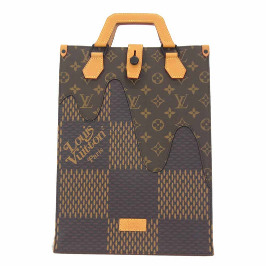 LOUIS VUITTON ルイ・ヴィトン × NIGO × ヴァージル・アブロー 未使用 N40355 ミニトート ダミエ・エベヌ ジャイアント モノグラム キャンバス ブラウン系【新古品】【未使用】【中古】